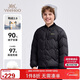 英氏（YEEHOO）男童羽絨服兒童外套中大童裝校服內膽保暖神器百搭冬裝 黑色 140 