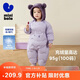 迷你巴拉巴拉連體羽絨服男女童寶寶冬季加厚三防萌趣動(dòng)物毛絨帽羽絨連體衣