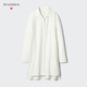 優(yōu)衣庫合作款/女裝牛津紡襯衫式連衣裙/長(cháng)袖裙子483822 30 淺米色 S