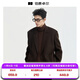 伯爵卓爾經(jīng)典通勤雙面呢西服男士2025秋冬季新款簡(jiǎn)約西裝外套男 W541611 巧克力軟糖 XL (180)