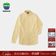 texwood蘋(píng)果男士襯衫春秋款青年純棉商務(wù)襯衣簡(jiǎn)約高街感時(shí)尚休閑寬松上衣 黃色 2XL 【新疆長(cháng)絨棉】