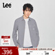Lee商場(chǎng)同款25新品舒適版翻領(lǐng)格紋101+深藏青色男長(cháng)袖襯衫休閑潮 深藏青色 L