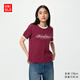 優(yōu)衣庫女裝UT PEANUTS印花T恤/短袖T恤26春夏新款484478 17 棗紅色 L