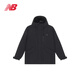 NEW BALANCE NB 純色百搭加厚保暖中長(cháng)款派克連帽鴨絨羽絨服 男款 AMJ44312-BK 2XL 身高185CM