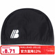 惠之爾游泳帽時(shí)尚透氣舒適針織布料不勒頭泡溫泉長(cháng)發(fā)頭套成人男女 黑色