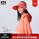 后益（HOII）張鈞甯防曬帽夏季太陽(yáng)帽抗紫外線(xiàn)遮陽(yáng)輕巧折疊水晶美膚帽-紅