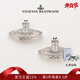 薇薇安·威斯特伍德（Vivienne Westwood）西太后耳釘土星吊墜耳環(huán)輕奢耳飾情侶耳釘送女友新年禮物 銀-土星耳飾