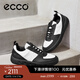 愛(ài)步（ECCO）*板鞋男鞋 休閑板鞋圓頭厚底休閑鞋男明星同款 街頭720 520814 HL 黑色/白色52081450669 42