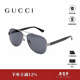 古馳（GUCCI）男士墨鏡偏光飛行員款開(kāi)車(chē)遮陽(yáng)蛤蟆鏡太陽(yáng)鏡節日送禮GG0528S GG0528S-007（常戶(hù)外戴偏光款）