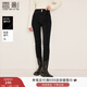 香影黑色小腳牛仔褲女高腰2025冬季新款鉛筆褲彈力修身顯瘦長(cháng)褲子 黑色 M 160/64A/95-110斤