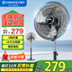 艾美特（AIRMATE）工業(yè)風(fēng)扇落地扇強力電風(fēng)扇金屬750牛角扇鐵葉商用車(chē)間廠(chǎng)房倉庫除甲醛大風(fēng)量大功率銅芯電機 FP4525【18寸】
