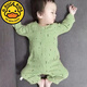 G.duck純棉連體衣嬰兒衣服新生兒春秋季寶寶秋裝套裝睡衣0夏季3薄款6女1 牛油果 三角 80 9-12月身高75-84cm