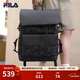 斐樂(lè )FILA官方男士背包【黑武士】雙肩包防潑水老花輕便大容量電腦包 正黑色-BK XS