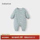 babylove嬰兒連體衣秋冬款夾棉保暖長(cháng)袖哈衣爬服男女寶寶衣服冬裝休閑棉服