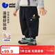 迷你巴拉（minibala）男女童寶寶褲子2025冬新品保暖內里加絨柔軟親膚長(cháng)褲