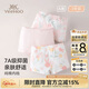 英氏（YEEHOO）【7A抑菌】單向導濕兒童內褲女童內褲純棉寶寶平角內褲3-6歲