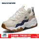斯凱奇（Skechers）男鞋秋冬2025新款運動(dòng)鞋官方正品休閑鞋三代熊貓鞋厚底增高老爹鞋 棕褐色-TAN 44