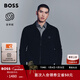 雨果博斯BOSS【含羊絨】 男士2025秋季新款棉羊絨混紡針織夾克 001-黑色 L