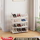 謝威爾入戶(hù)門(mén)口鞋架小窄爆款鐵藝孩童鞋柜奶油風(fēng)簡(jiǎn)易收納鞋架子家用多層 奶油白-四層60cm