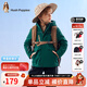 暇步士（Hush Puppies）童裝兒童外套秋冬季新款男女大童簡(jiǎn)約時(shí)尚加厚風(fēng)衣外套 叢林綠 155 cm(偏大半碼)