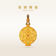 老鋪黃金古法手工足金項鏈·花絲八寶香囊（繩鏈款） 寶石款金重約55.8g