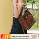 簡(jiǎn)·佰格（JONBAG）鎖頭水桶包大容量單肩包通勤包包新款2025年百搭女包新年節日禮物 可可棕