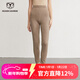 牧什 山羊絨打底褲女士100%純羊絨褲女純色修身針織褲緊身褲A2102 駝色 L