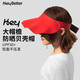HeyBetter親子防曬帽UPF50+無(wú)頂遮陽(yáng)帽遮臉?lè )雷贤饩€(xiàn) 成人紅 均碼