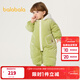 巴拉巴拉巴拉巴拉寶寶外出羽絨連體衣新生兒哈衣爬服冬裝可愛(ài)萌趣 黃綠41122 90cm