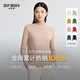 深呼吸DEEP BREATH女裝煙管領(lǐng)長(cháng)袖可機洗打底針織純羊毛衫女A300962 燕麥 XL (5)