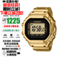 卡西歐（CASIO）50周年紀念金色款限定戒指手表卡西歐小方塊電子表日韓表 CRW-001G-9（日版)