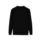 凡客誠品（VANCL）純羊毛粗紡圓領(lǐng)羊毛衫男士套頭毛衣針織長(cháng)袖 黑色一件 2XL