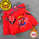 G.duck亮燈奧特曼衣服男童加絨外套蜘蛛俠上衣兒童裝2寶寶夾克3小孩風(fēng)衣 加絨蜘蛛俠外套-紅色 110cm 建議3-4歲