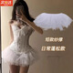 JIOESC裙撐lolita暴力無(wú)骨狗短撐日常半身裙飛天蓬蓬裙洛麗塔鴨屁股裙撐 35cm裙擺長(cháng)-均碼