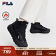 FILA 斐樂(lè )官方女鞋復古運動(dòng)鞋2025冬季新款中幫加絨滿(mǎn)天星休閑鞋 黑-BK 38