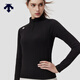 迪桑特（DESCENTE）WOMEN’S TRAINING系列女士半拉鏈長(cháng)袖針織衫 BK-黑色 M (165/84A)