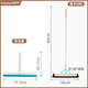 茶花玻璃刮水器家用刮子擦窗器刮水器地刮擦玻璃神器窗戶(hù)清潔工具 【玻璃刷套裝】短柄*1+長(cháng)柄*1