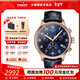 天梭（TISSOT）【咨詢(xún)有驚喜】速馳系列三眼六針計時(shí)石英男表運動(dòng)瑞士手表送男友 藍盤(pán)藍色皮帶T116.617.36.042.00