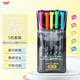 uni三菱（uni）雙頭熒光記號筆 學(xué)生作業(yè)標記筆彩色繪畫(huà)記號筆 細0.5mm粗4mm PUS-101T(N) 5色套裝
