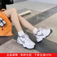 耐克（NIKE）男鞋女鞋新款運動(dòng)鞋M2K復古老爹鞋緩震潮流休閑鞋透氣跑步鞋 102/情侶款/老爹鞋 37.5