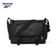 Reebok銳步運動(dòng)休閑斜挎包男2026新款大容量騎行翻蓋郵差包女 曜石黑