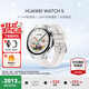華為（HUAWEI）手表WATCH 5【咨詢(xún)享優(yōu)惠】智能運動(dòng)健康eSIM獨立通話(huà)血氧呼吸體溫監測風(fēng)險評估男女士朋友4Pro 42mm金星白丨白色素皮復合表帶【皮表帶+貼膜】