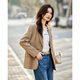 TERRE BLEUE輕通勤小西裝外套女2026春秋季新款寬松氣質(zhì)時(shí)尚西服百搭顯瘦上衣