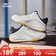 鴻星爾克男鞋高幫板鞋秋冬季新款運動(dòng)鞋男籃球休閑鞋厚底增高滑板鞋制霸3 微晶白/宇宙藍 42
