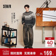 森馬（Semir）王安宇同款丨牛仔褲男復古彎刀褲25冬長(cháng)褲丹寧布褲子109725124107