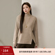 纖莉秀大碼女裝韓系時(shí)髦高領(lǐng)開(kāi)叉下擺百搭保暖毛衣胖mm2025冬新款4714 燕麥色 XL