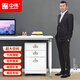 中偉（ZHONGWEI）桌下抽屜柜鐵皮文件柜辦公柜活動(dòng)柜檔案柜床頭柜三抽柜白色加輪子