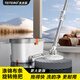 太太樂(lè )旋轉拖把桶套裝免手洗家用一拖凈2026新款加厚加粗液壓桿吸水墩布 X1旋轉拖把【共3滌錦布條】