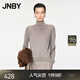 JNBY/江南布衣秋冬含牦牛絨羊毛針織衫高領(lǐng)毛衣套頭毛衫5OA310440 064/淺駝灰 S