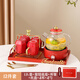 LAPULIAO新婚禮物送新人新娘實(shí)用擺件實(shí)用茶具套裝送姐妹閨蜜結婚陪嫁訂婚 1.1壺+底座A+杯*4+杯架+托盤(pán)